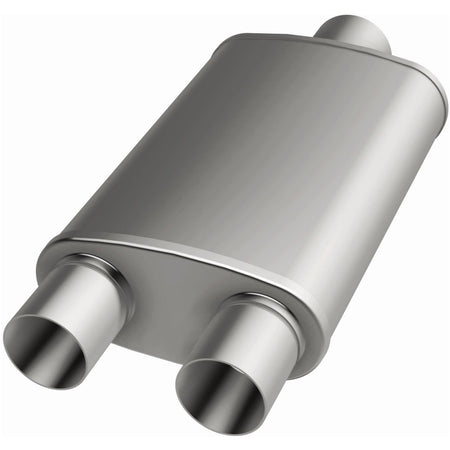 MagnaFlow Exhaust Products 12148 - Straight-Through Performance Muffler; 2.25/2in. Center/Dual; 5x14x8 Body 3