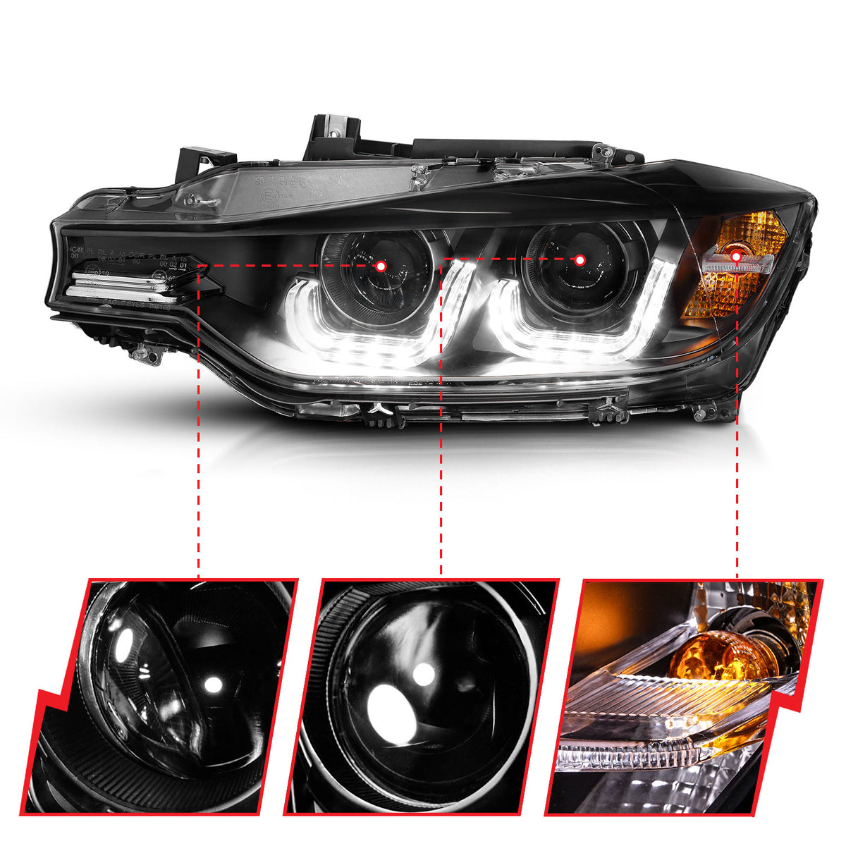 ANZO USA 121504 - Headlight Set