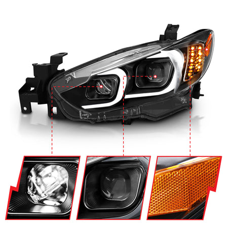 ANZO USA 121516 - Headlight Set