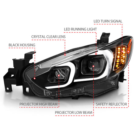 ANZO USA 121516 - Headlight Set