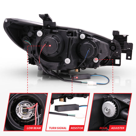 ANZO USA 121516 - Headlight Set