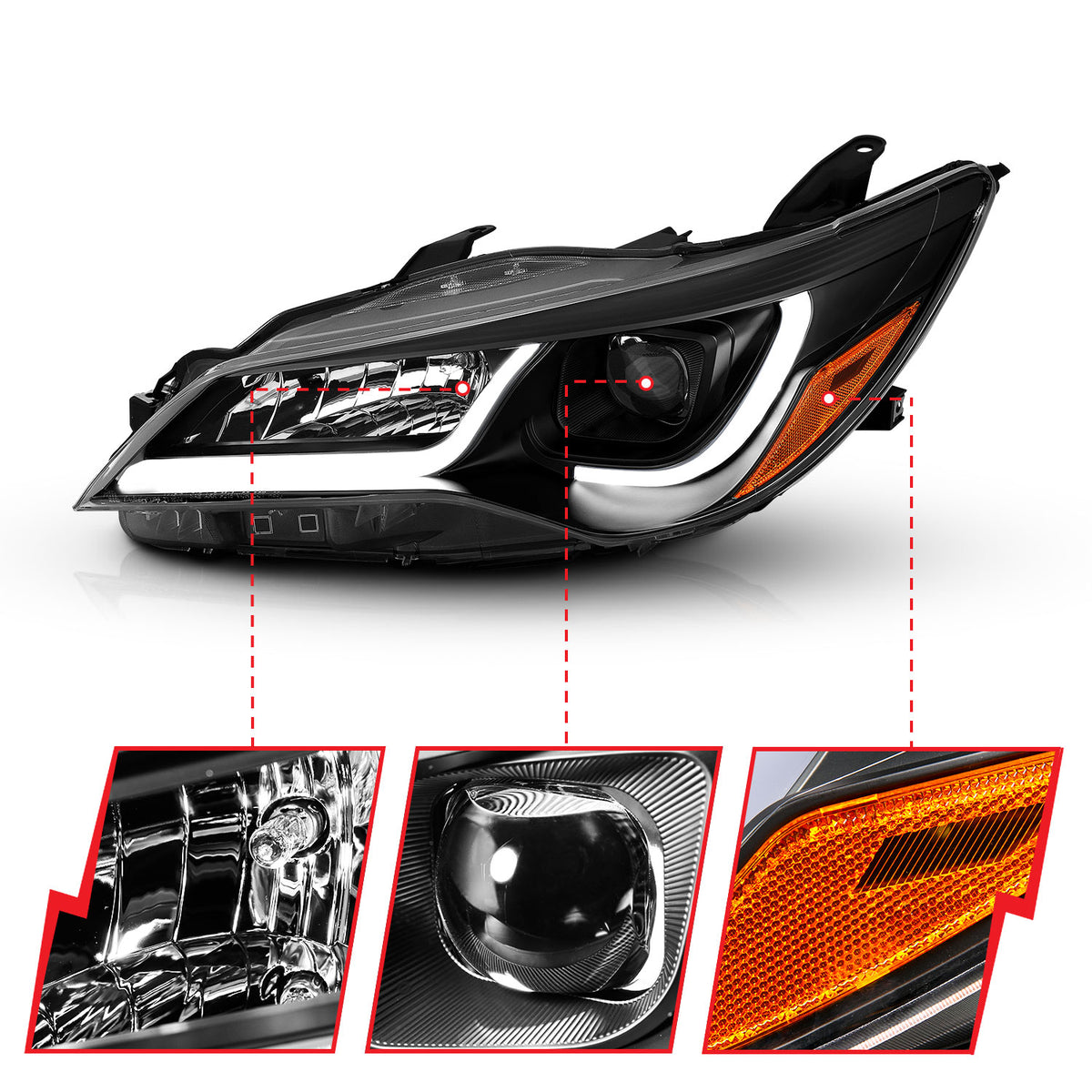 ANZO USA 121518 - Headlight Set