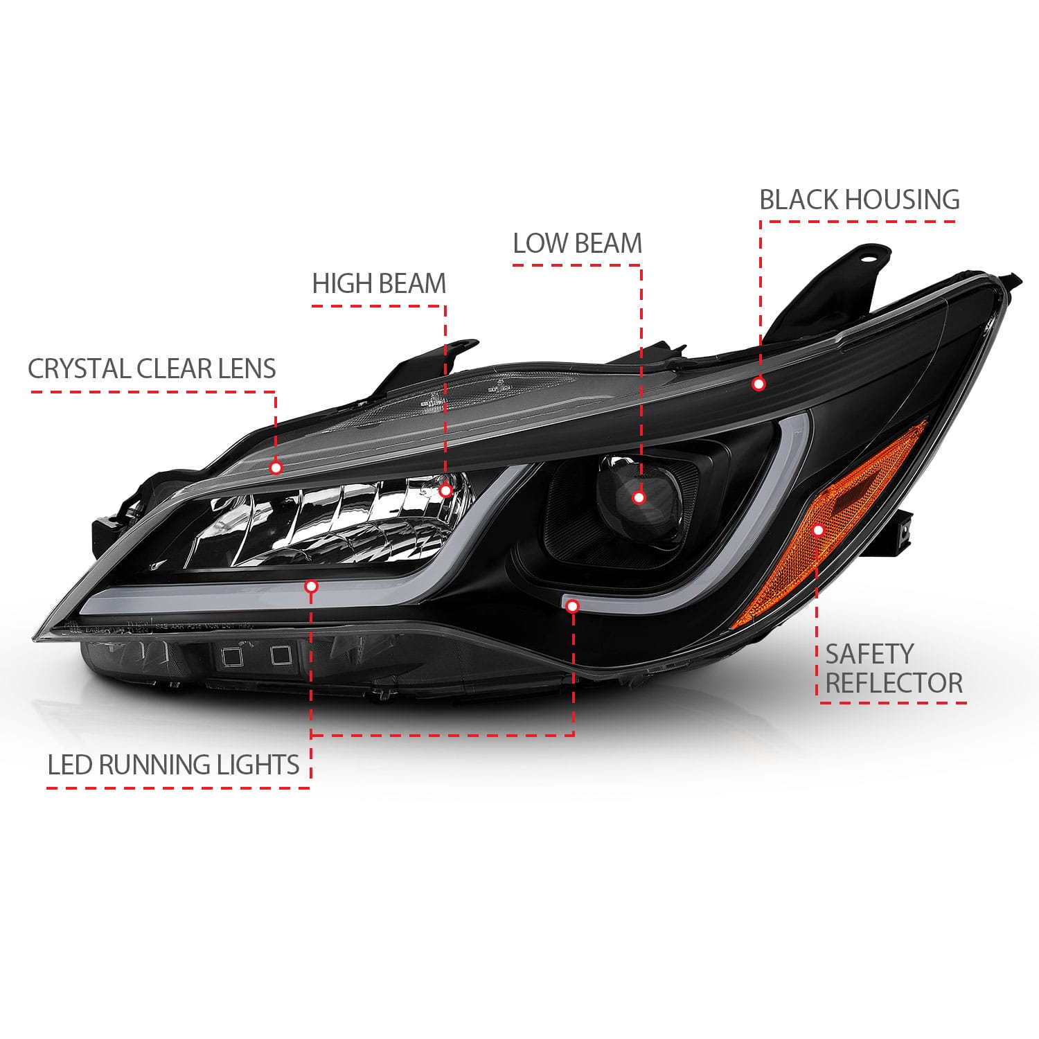 ANZO USA Electrical Lighting and Body ANZO USA 121518 Headlight Set