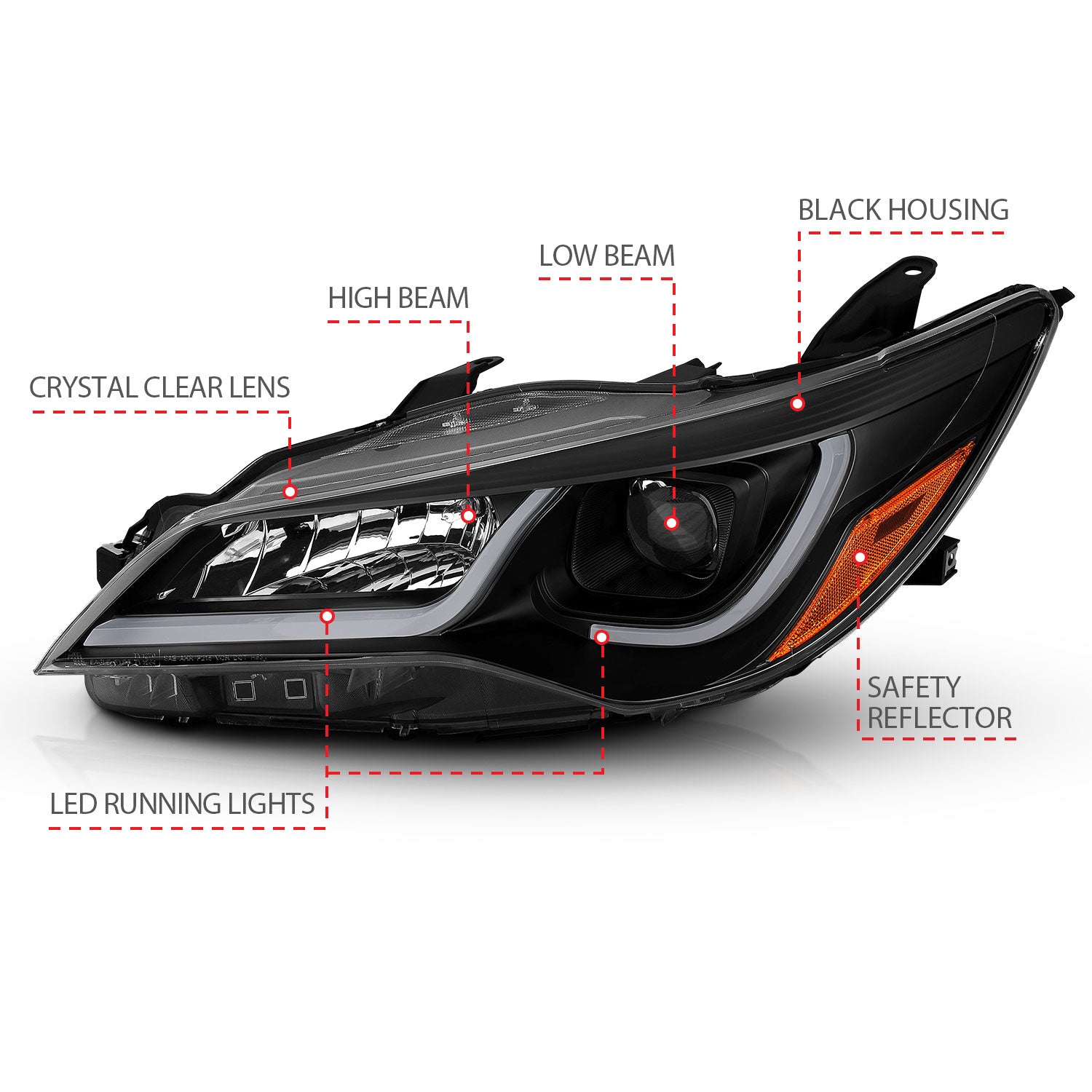 ANZO USA 121518 - Headlight Set