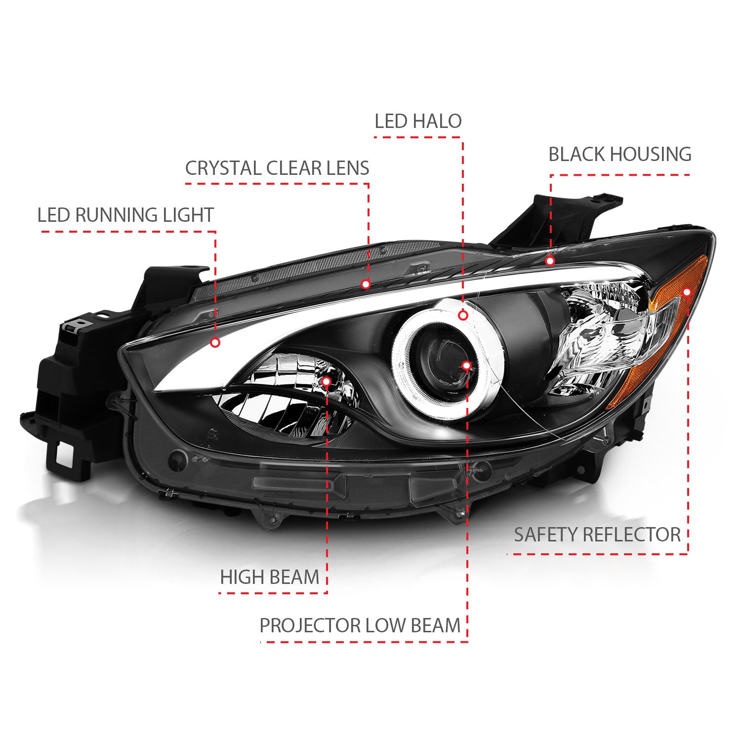 ANZO USA 121520 - Headlight Set