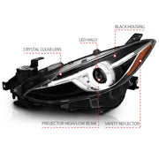ANZO USA Electrical Lighting and Body ANZO USA 121522 Headlight Set