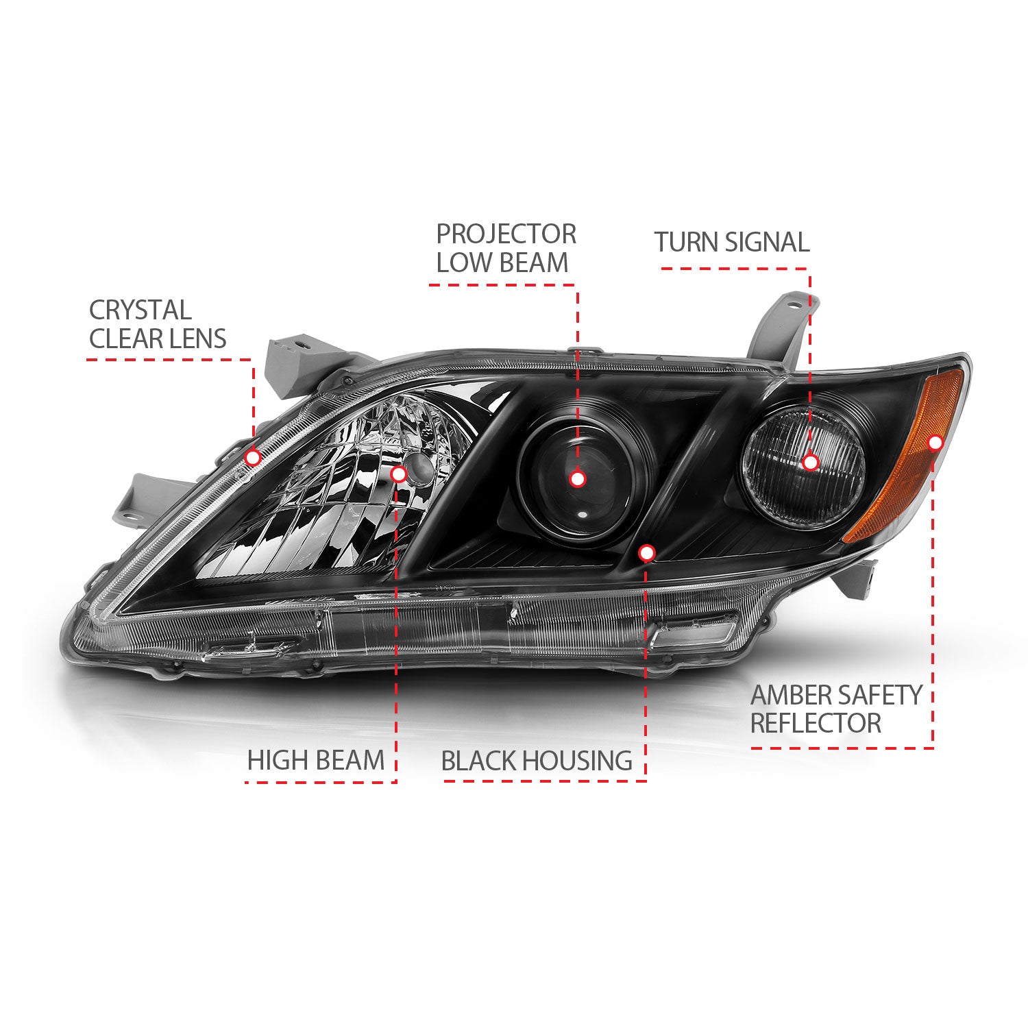 ANZO USA 121539 - Headlight Assembly