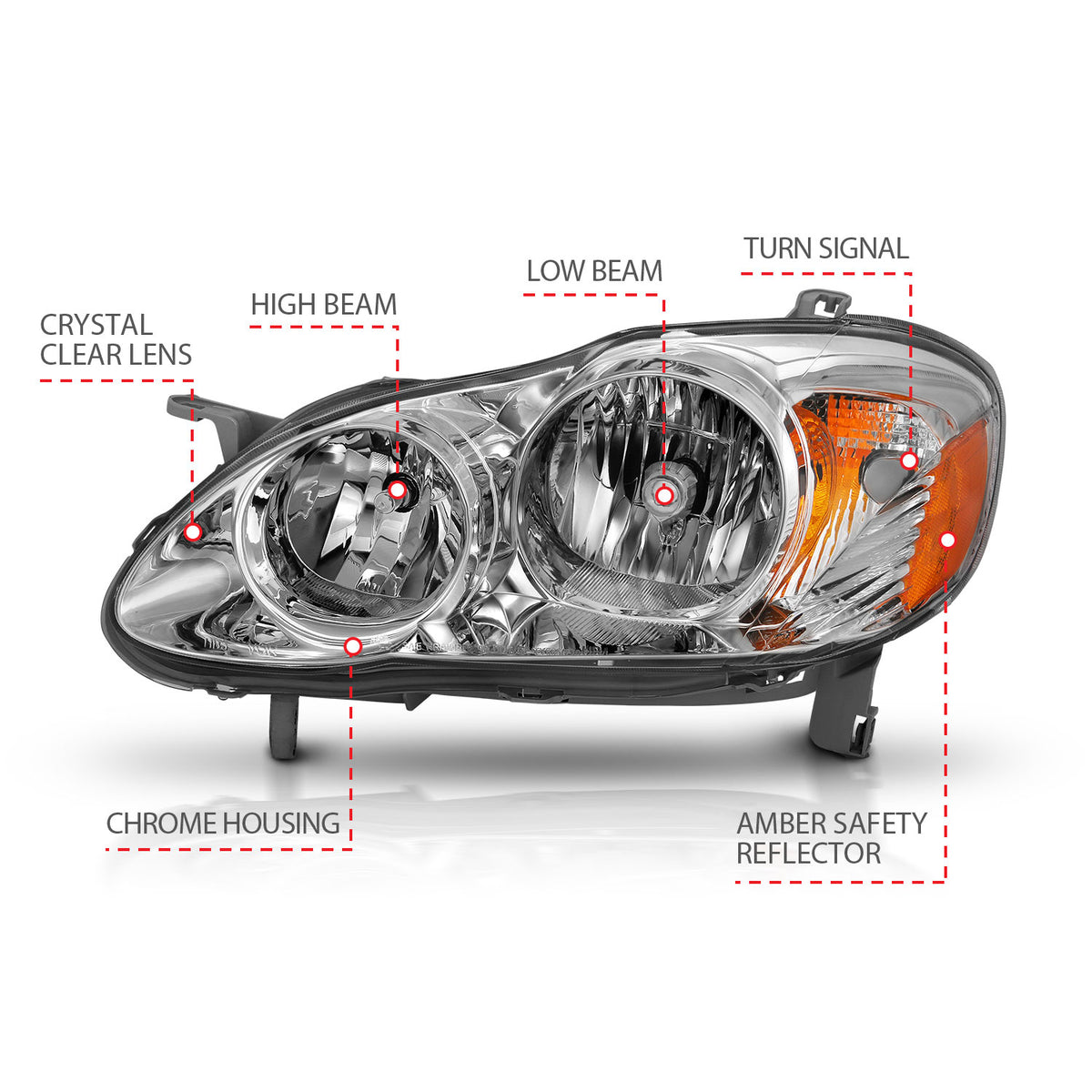 ANZO USA 121540 - Headlight Assembly