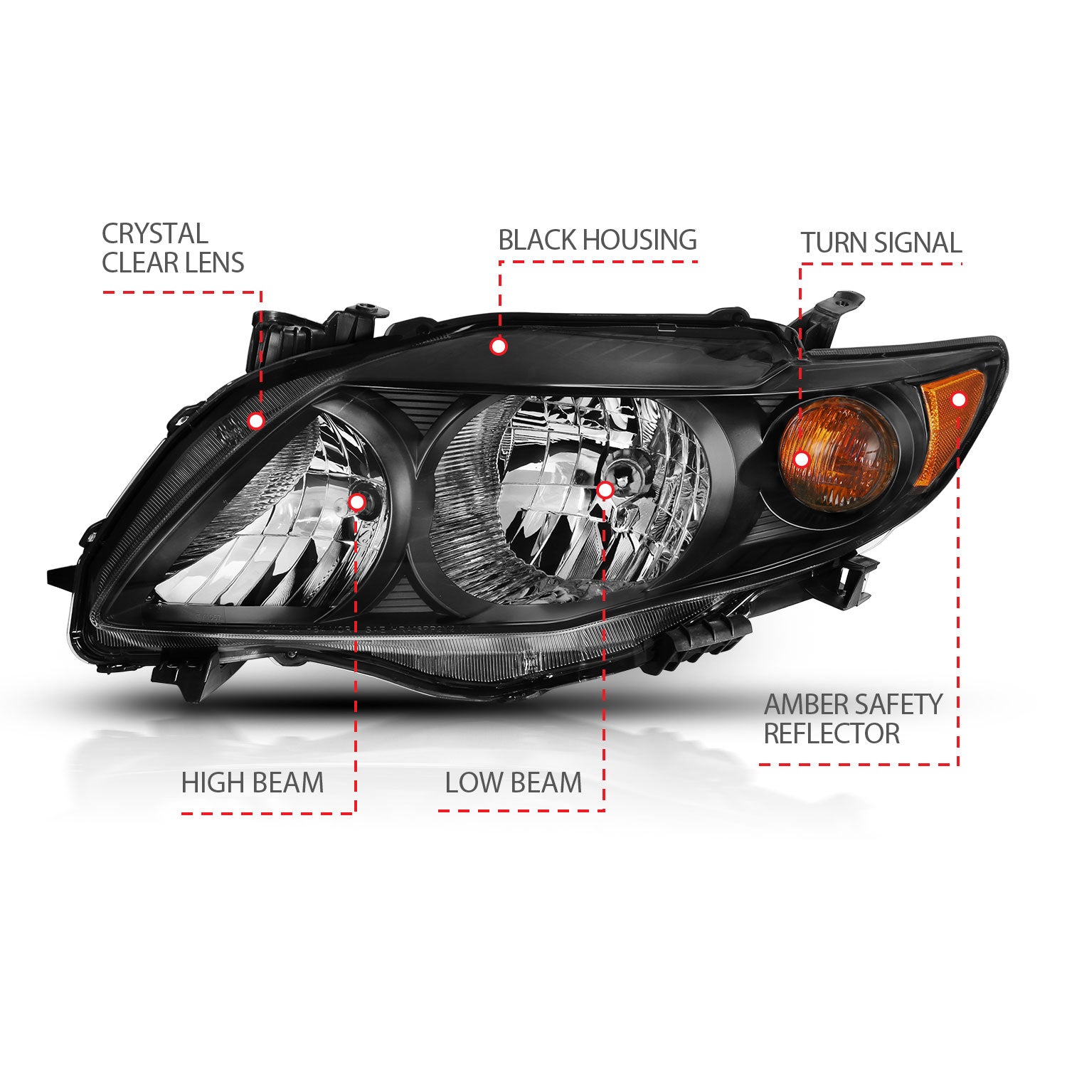 ANZO USA 121541 - Headlight Assembly