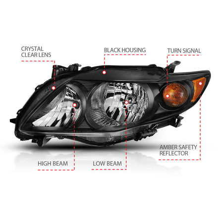 ANZO USA 121541 - Headlight Assembly