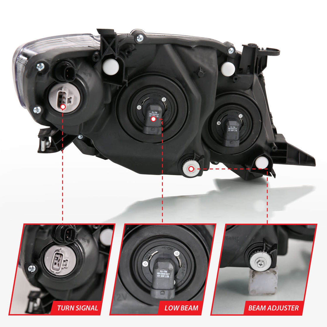 ANZO USA Electrical Lighting and Body ANZO USA 121541 Headlight Assembly