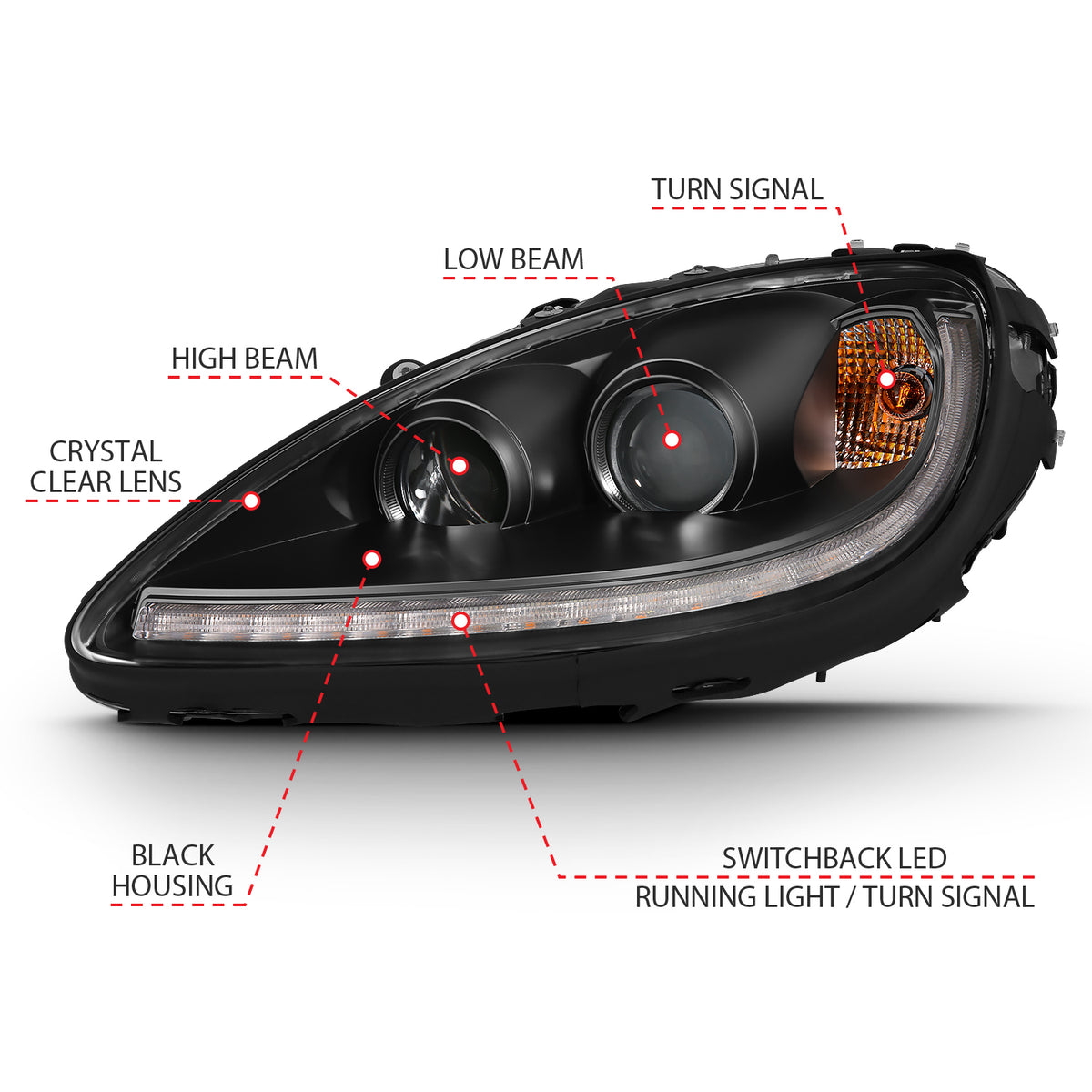ANZO USA 121553 - Headlight Assembly