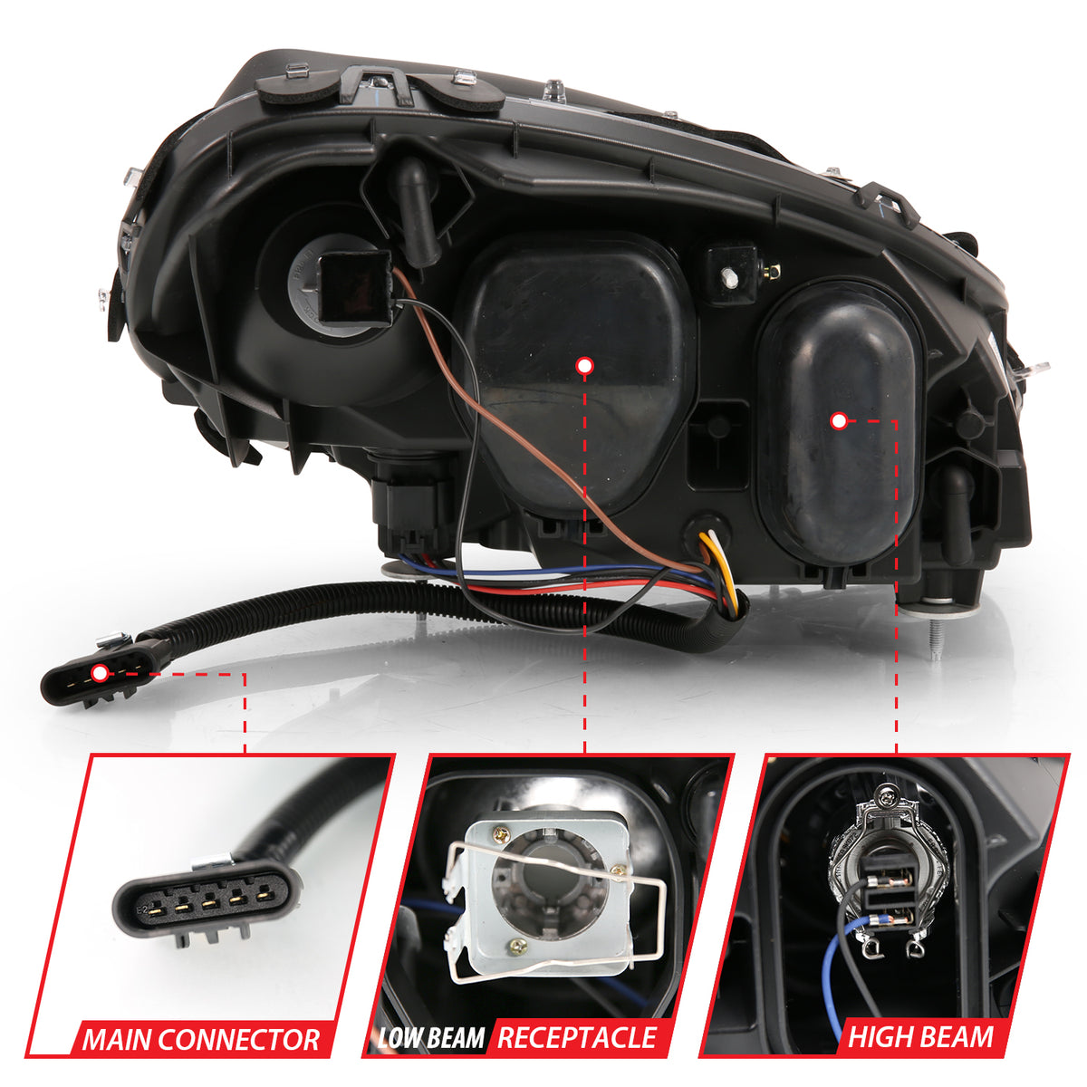 ANZO USA 121553 - Headlight Assembly