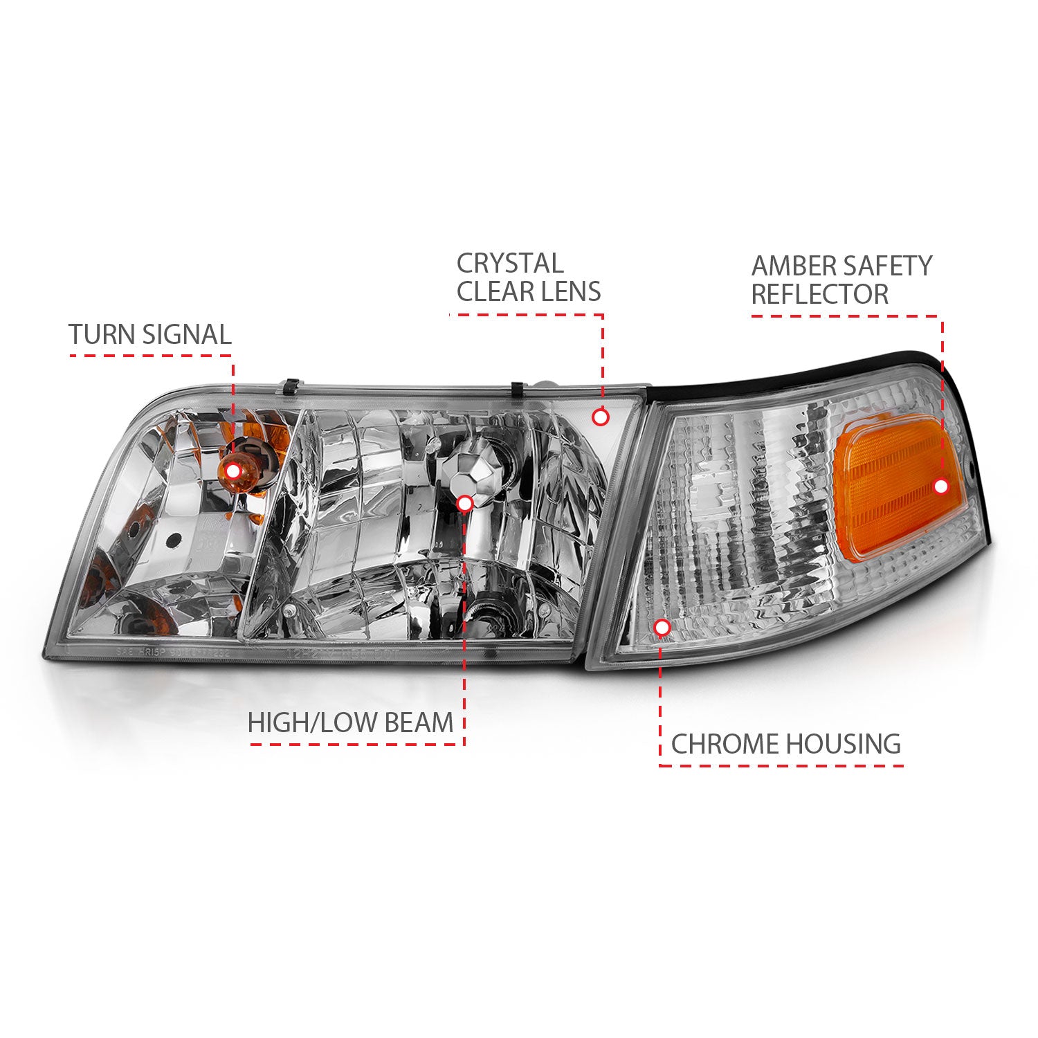 ANZO USA 121556 - Headlight Assembly