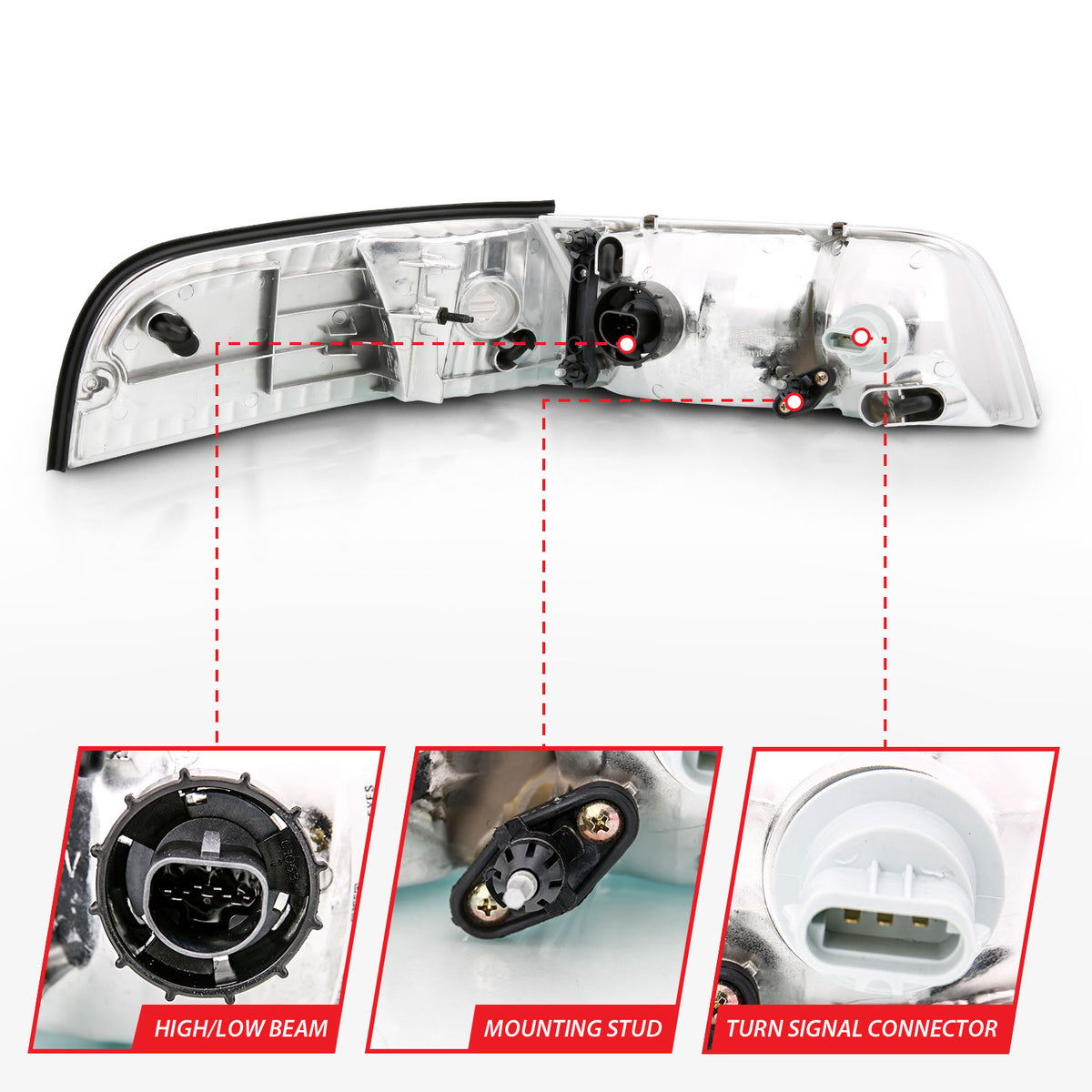 ANZO USA 121556 - Headlight Assembly