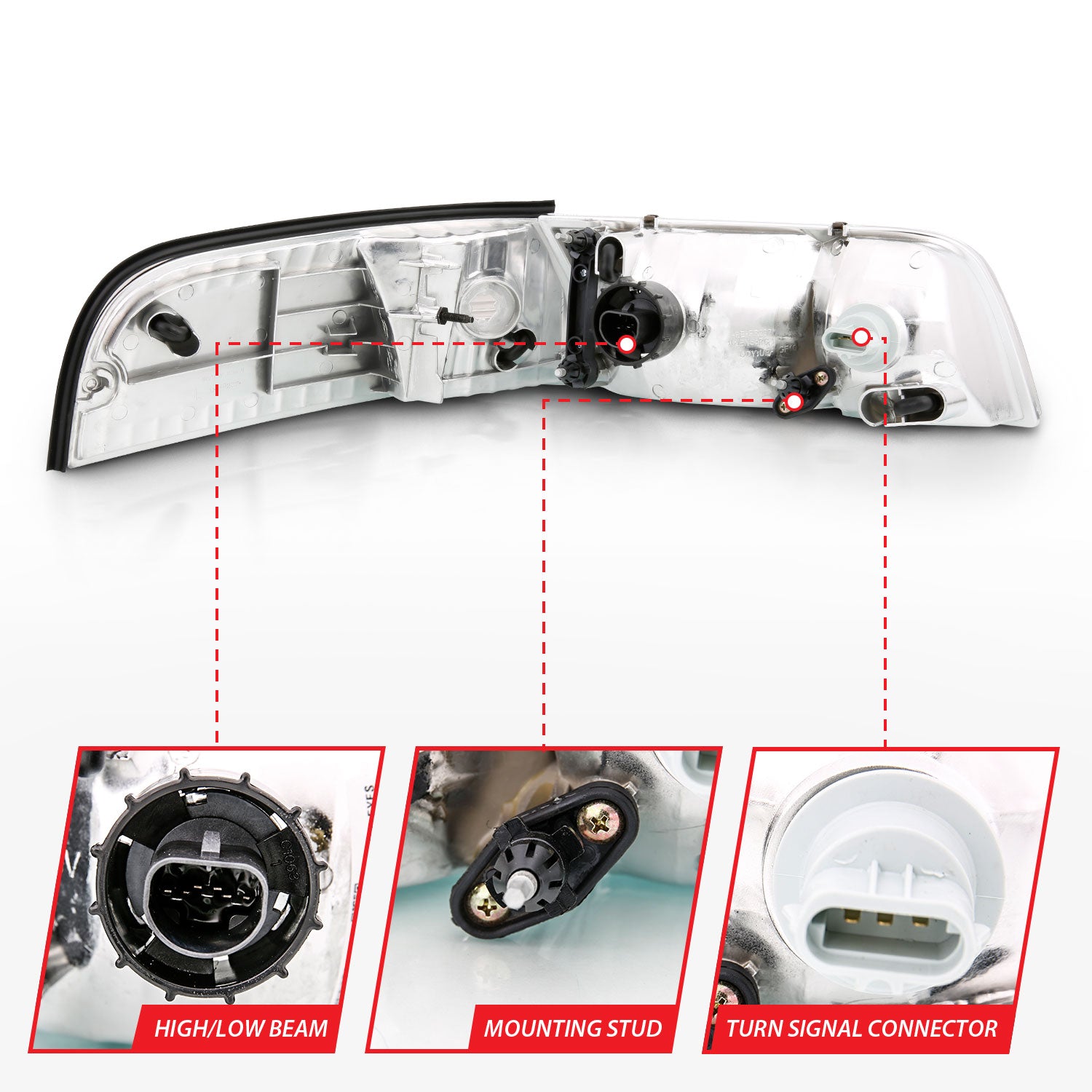 ANZO USA 121556 - Headlight Assembly