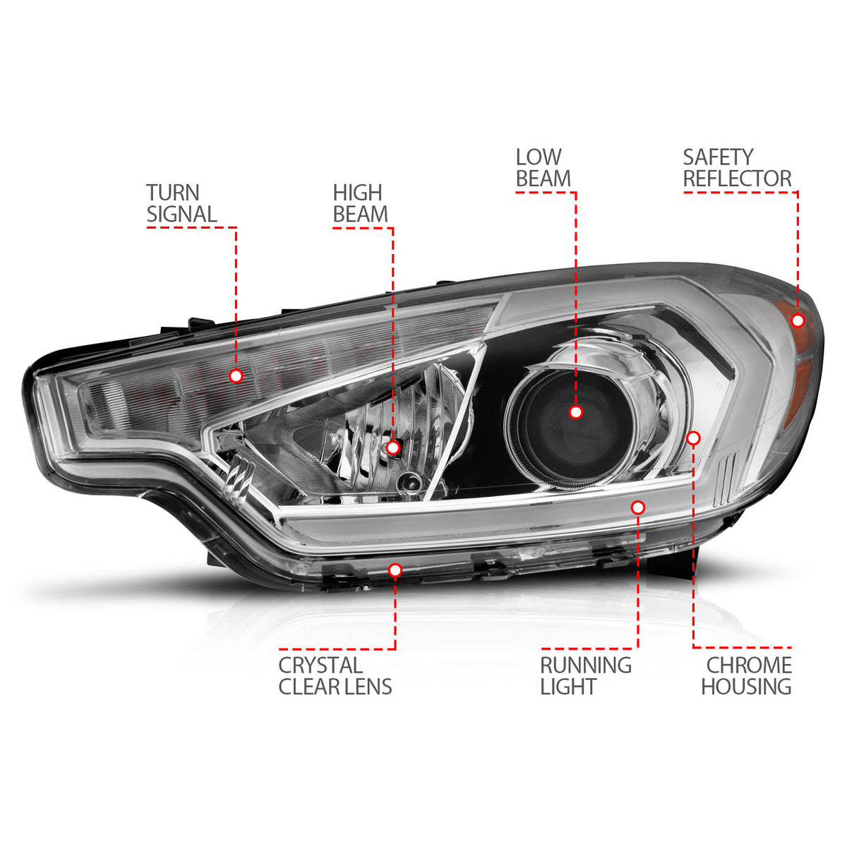 ANZO USA 121561 - Headlight Assembly