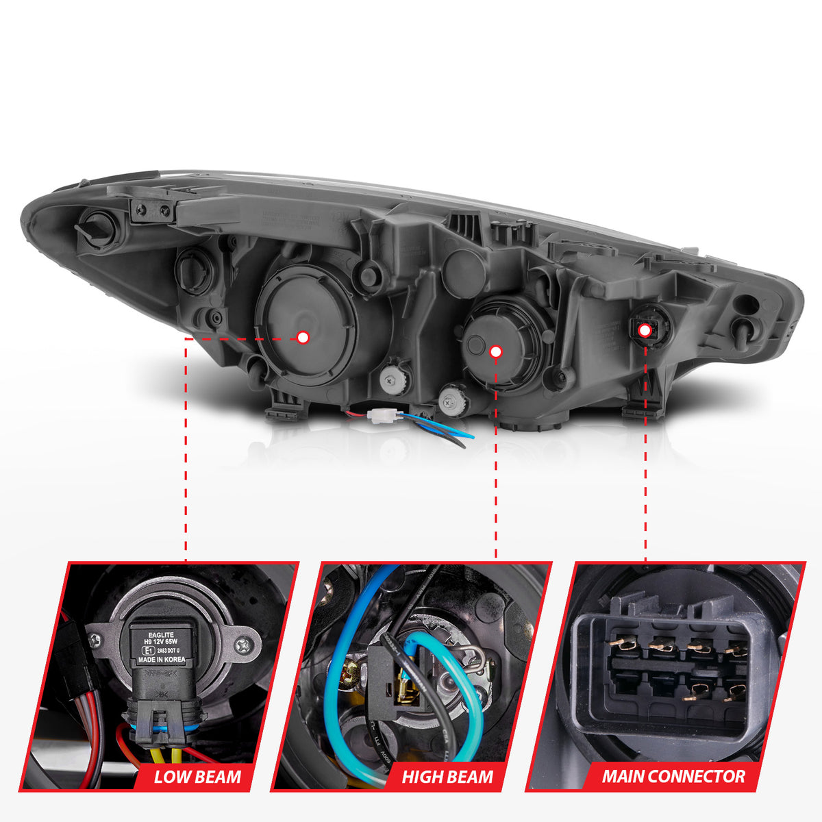 ANZO USA 121561 - Headlight Assembly