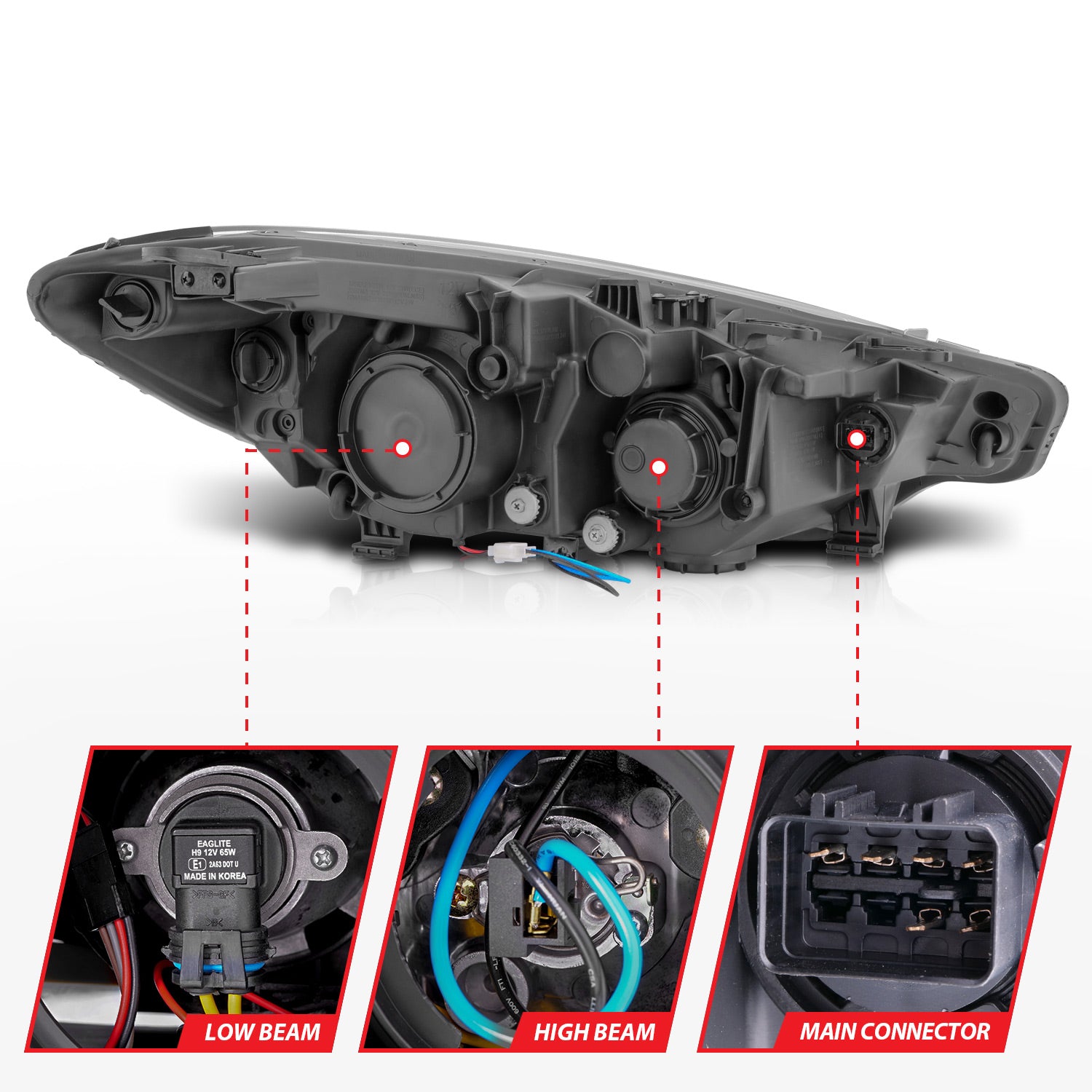 ANZO USA 121561 - Headlight Assembly