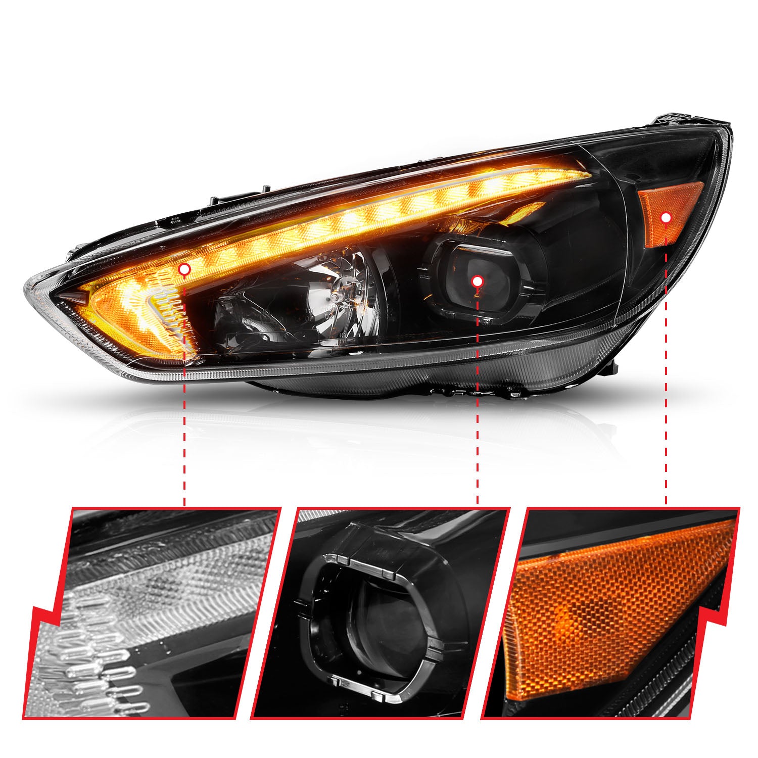 ANZO USA 121564 - Headlight Assembly