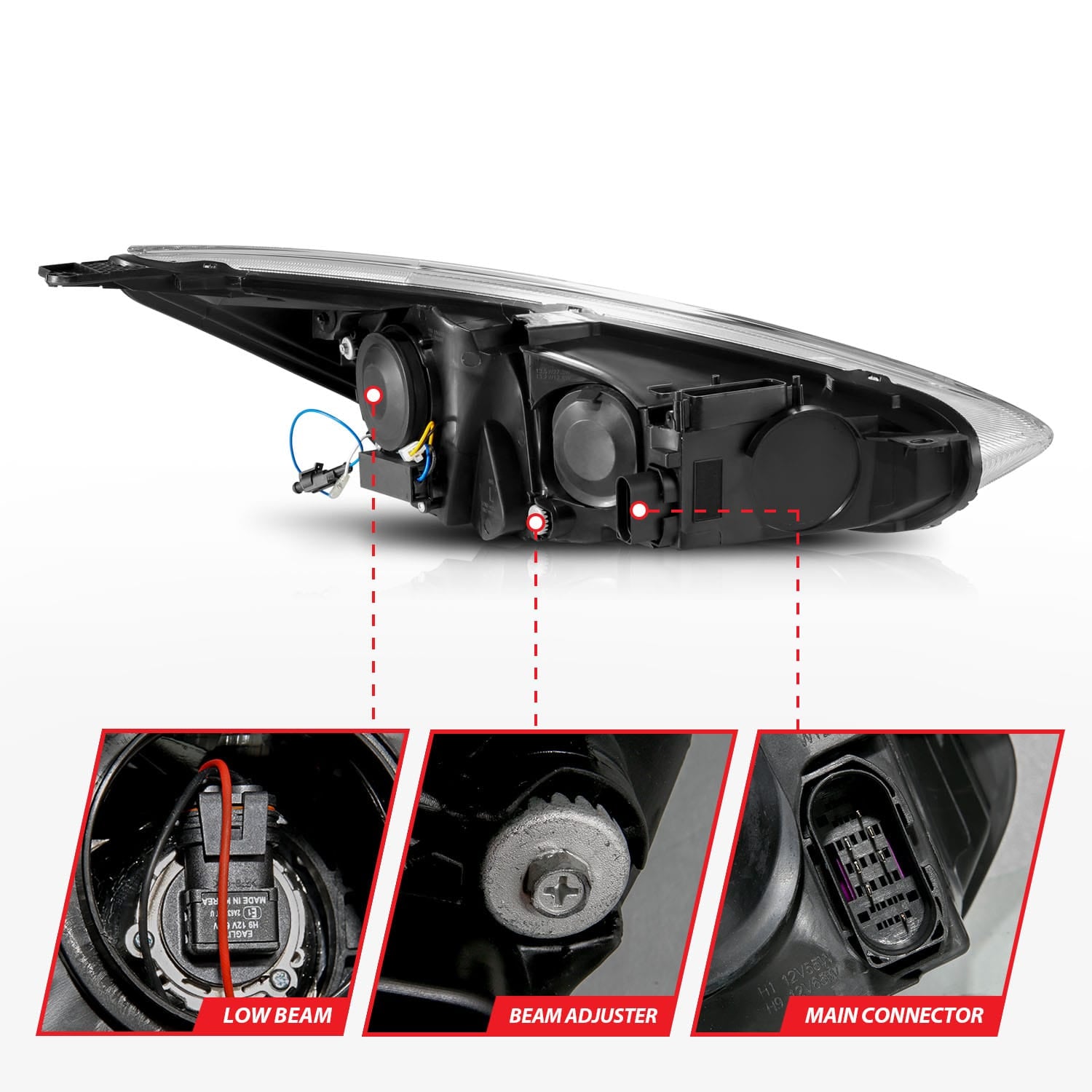 ANZO USA ANZO USA 121564 Headlight Assembly