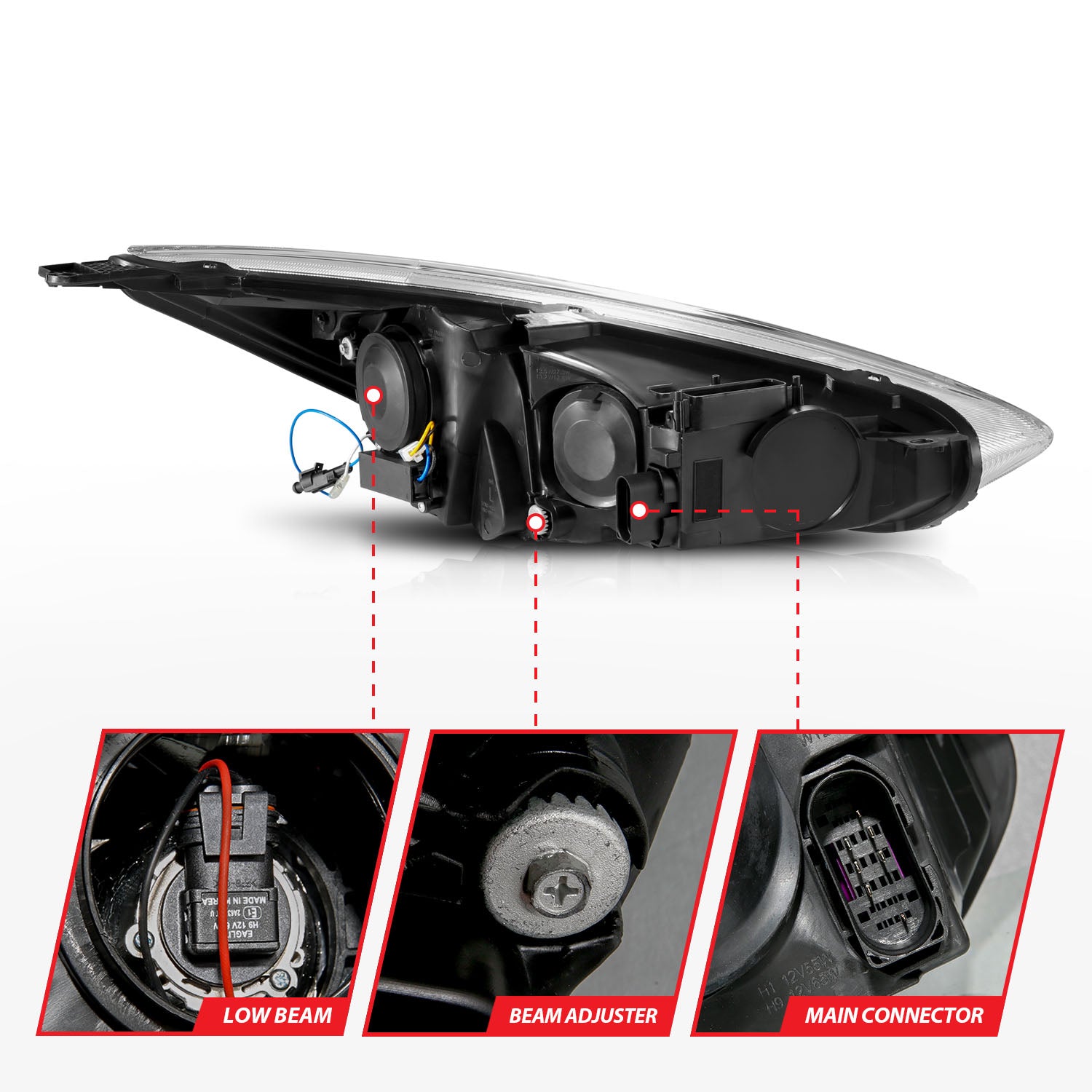ANZO USA 121564 - Headlight Assembly