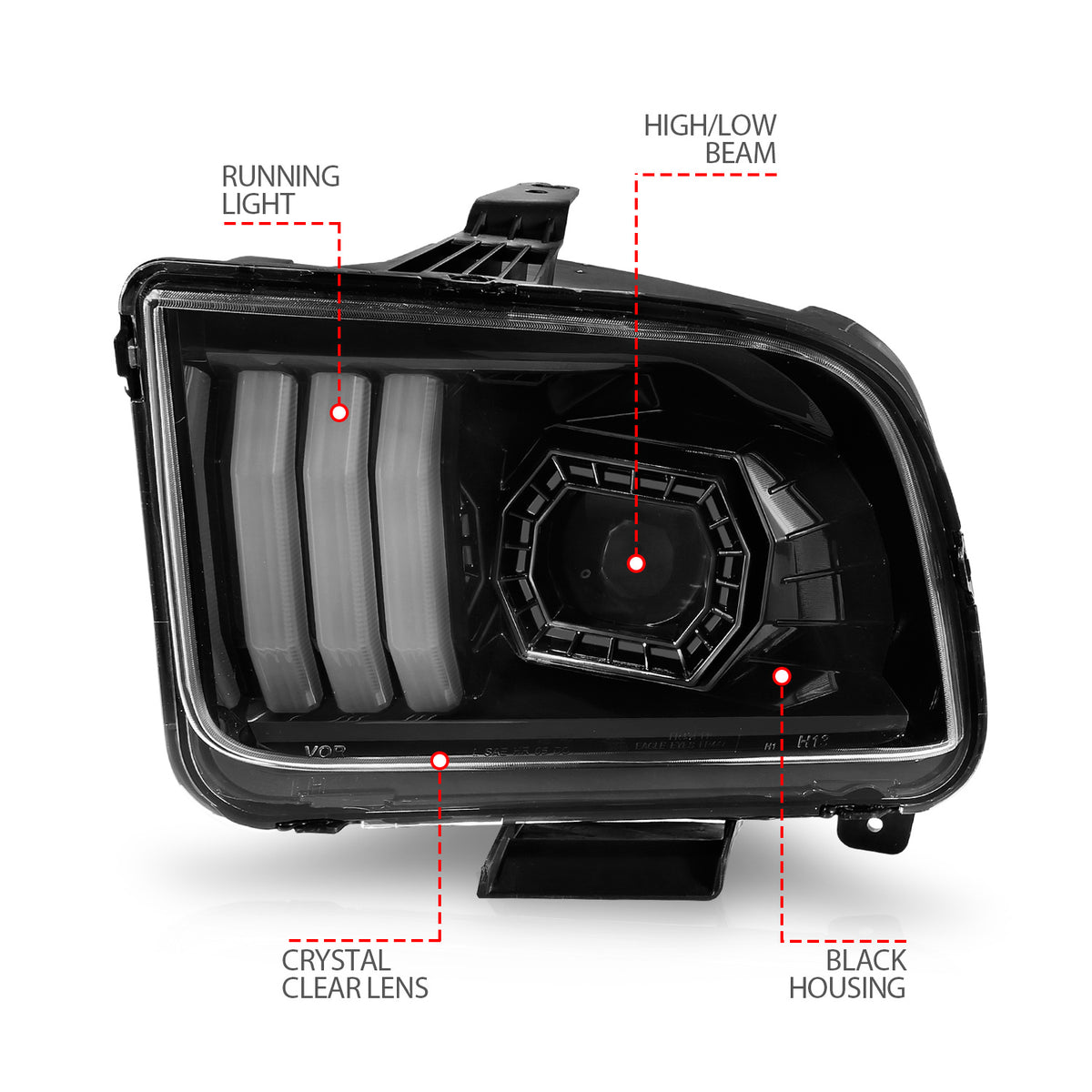ANZO USA 121566 - Headlight Assembly