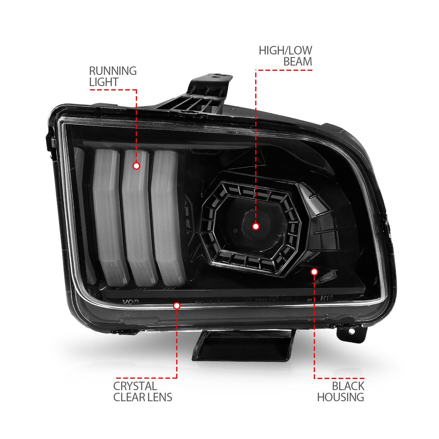 ANZO USA 121566 - Headlight Assembly