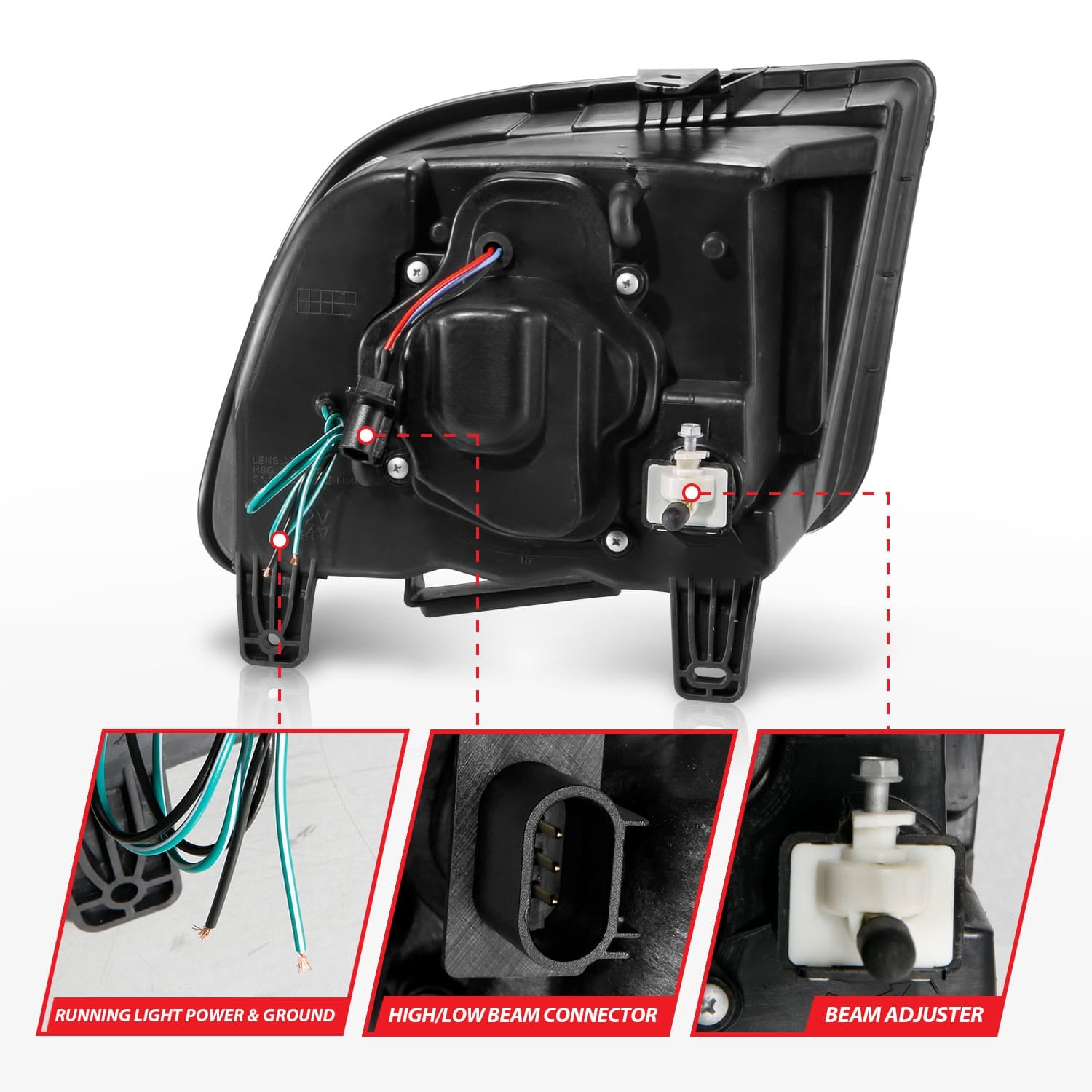 ANZO USA ANZO USA 121566 Headlight Assembly