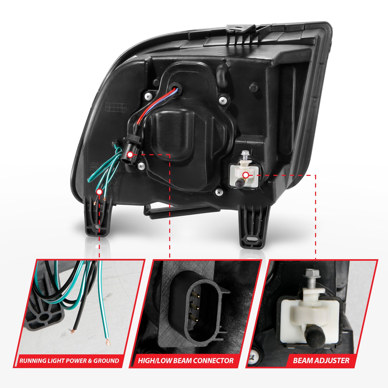 ANZO USA 121566 - Headlight Assembly
