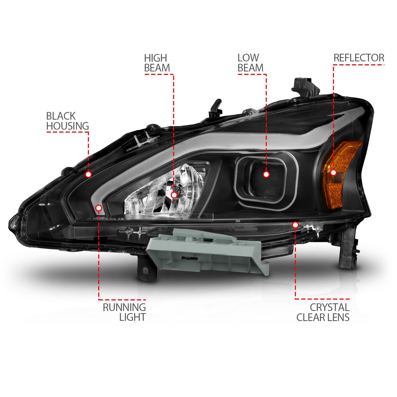 ANZO USA 121569 - Headlight Assembly