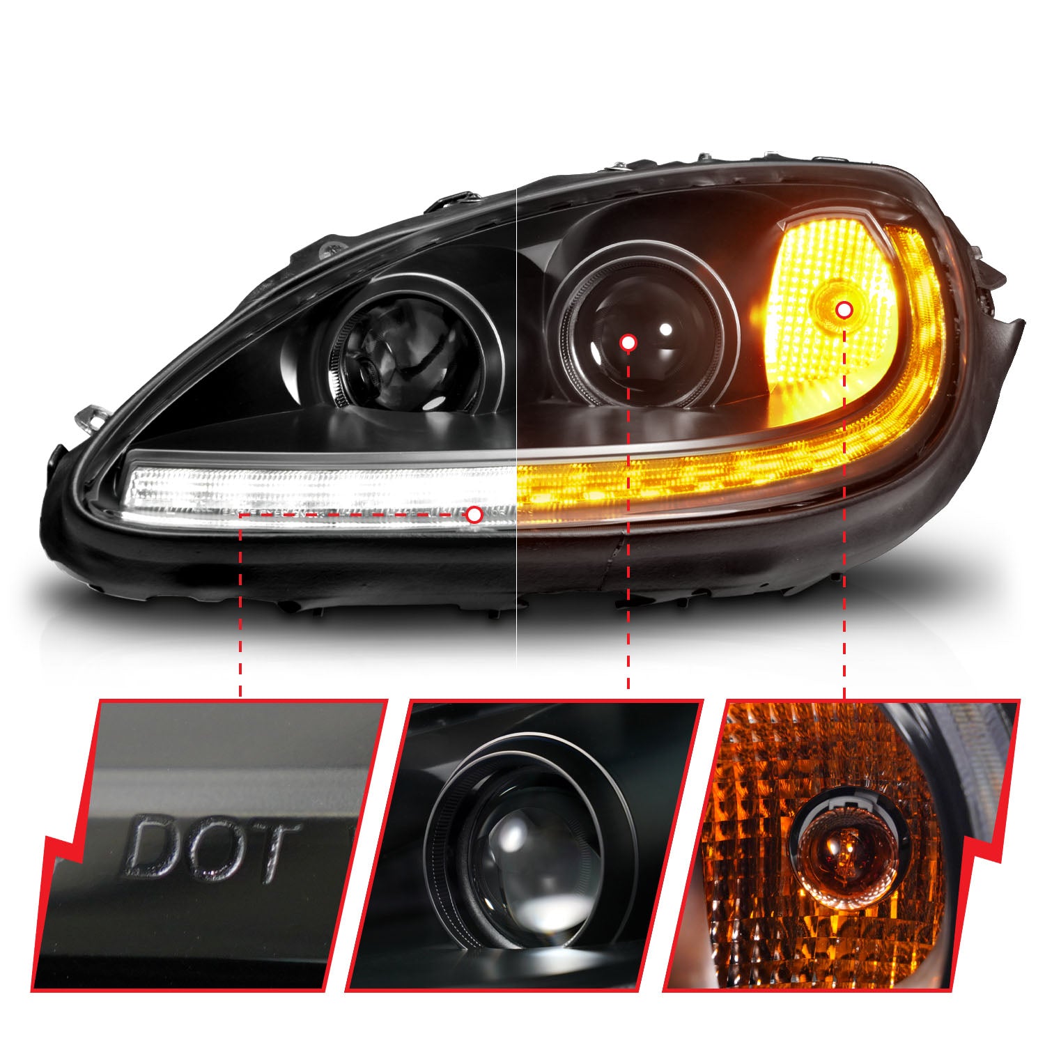 ANZO USA 121571 - Headlight Assembly