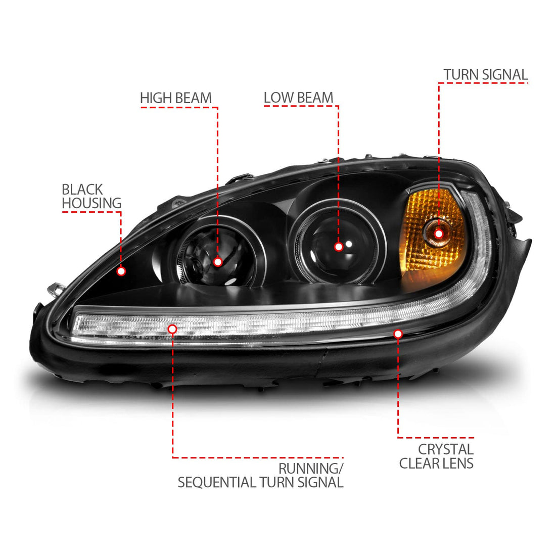 ANZO USA ANZO USA 121571 Headlight Assembly