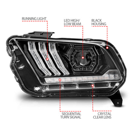 ANZO USA 121572 - LED Projector Headlight Set 3