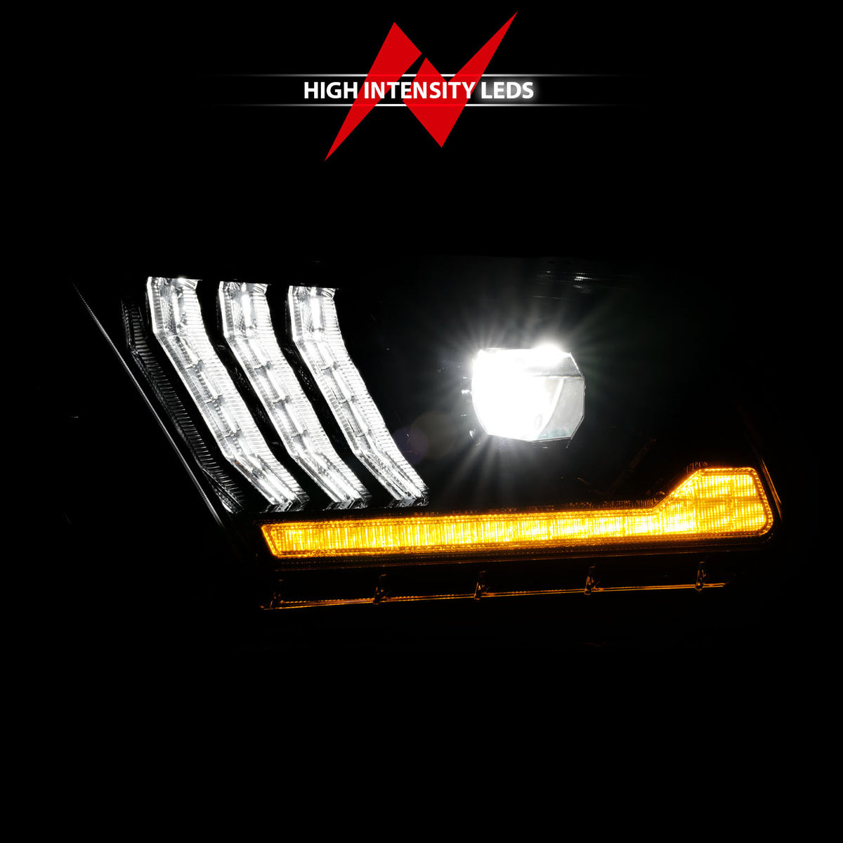 ANZO USA 121572 - LED Projector Headlight Set 5