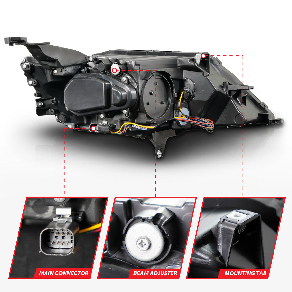 ANZO USA 121574 - Headlight Assembly