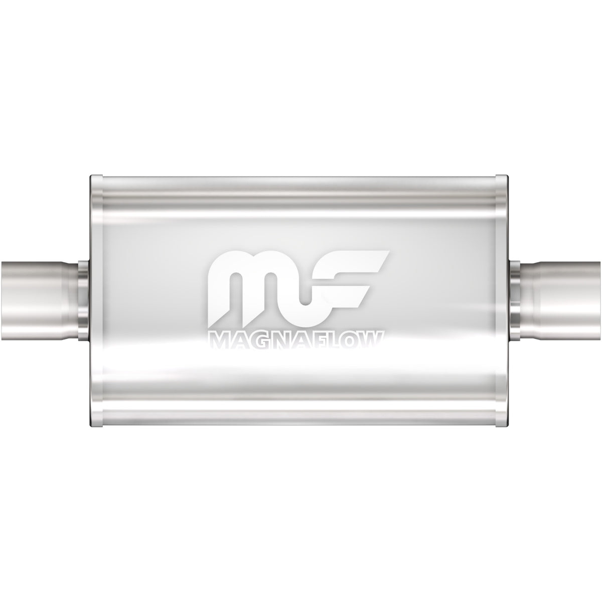 MagnaFlow Exhaust Products 12214 - Straight-Through Performance Muffler; 2in. Center/Center; 5x14x8 Body 4