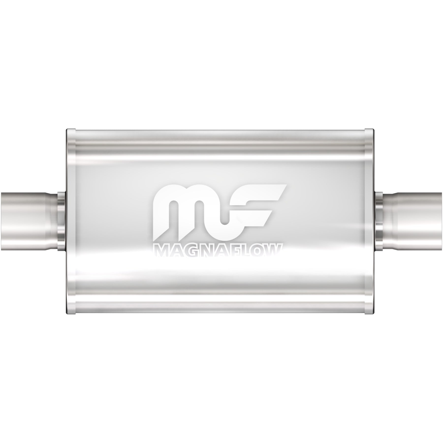 MagnaFlow Exhaust Products 12245 - Straight-Through Performance Muffler; 2.25in. Center/Center; 5x18x8 Body 4