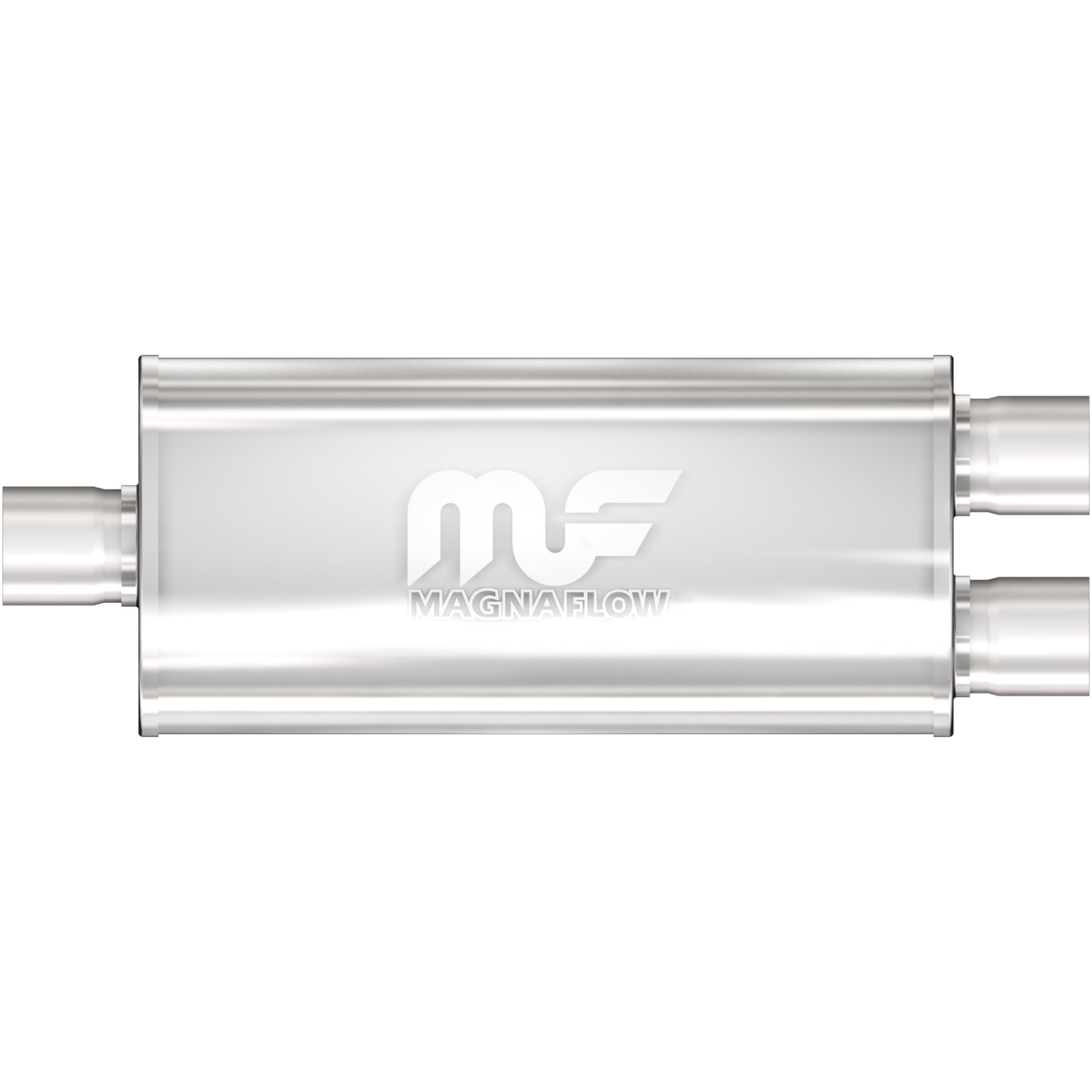 MagnaFlow Exhaust Products 12251 - Straight-Through Performance Muffler; 2.25in. Center/Dual; 5x18x8 Body 1
