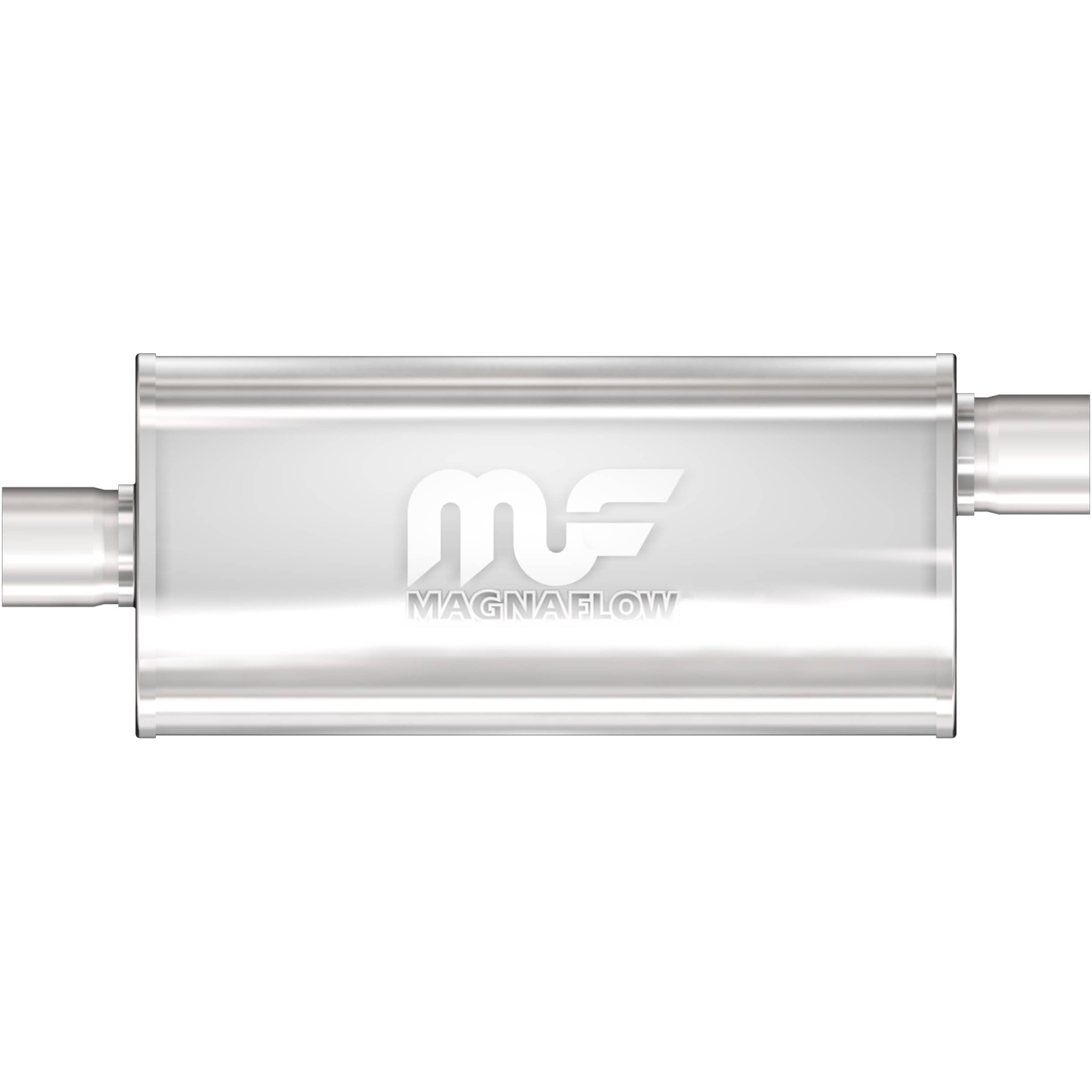 MagnaFlow Exhaust Products Exhaust MagnaFlow Exhaust Products 12256 - Straight-Through Performance Muffler; 2.5in. Offset/Center; 5x18x8 Body