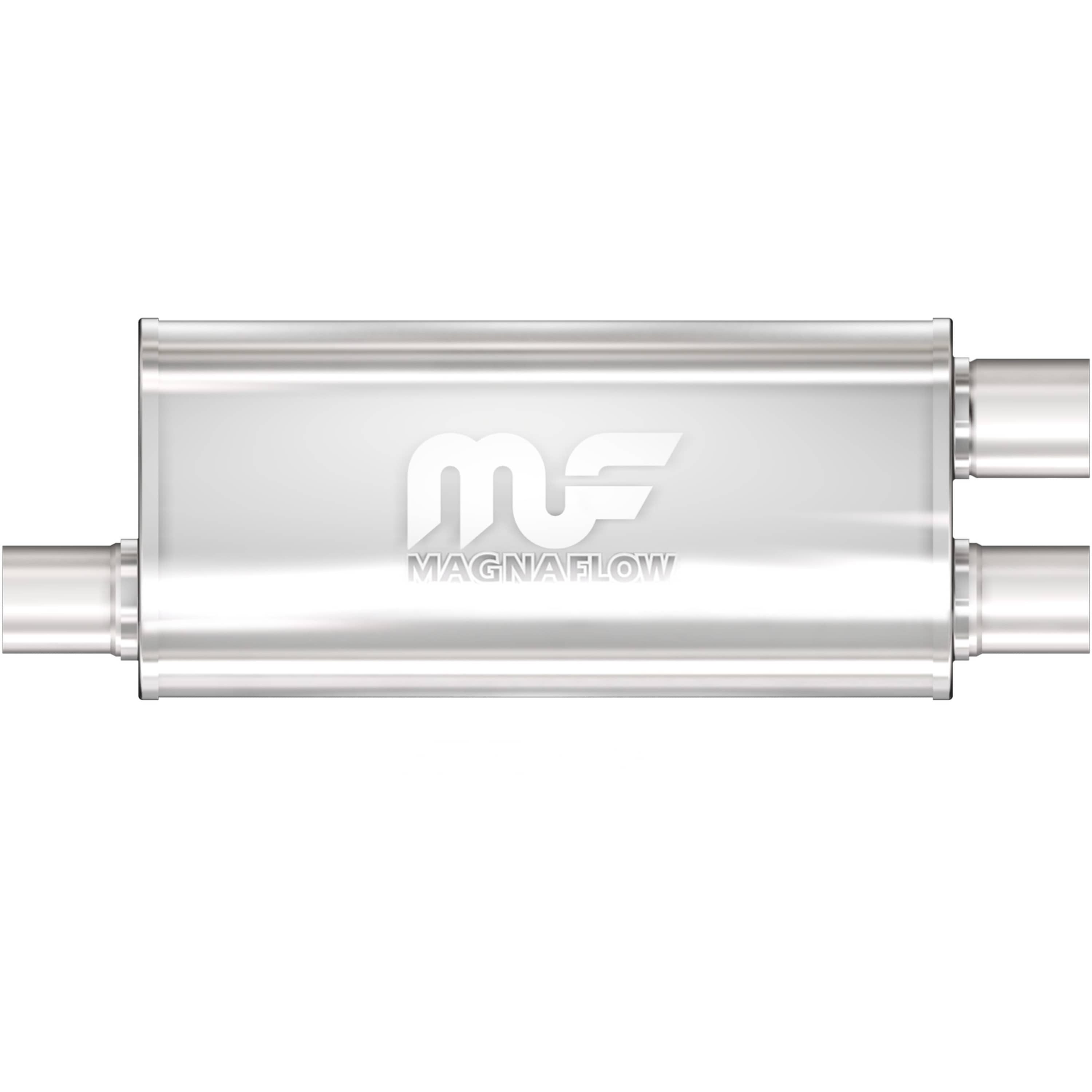 MagnaFlow Exhaust Products Exhaust MagnaFlow Exhaust Products 12265 - Straight-Through Performance Muffler; 2.5in. Offset/Dual; 5x18x8 Body
