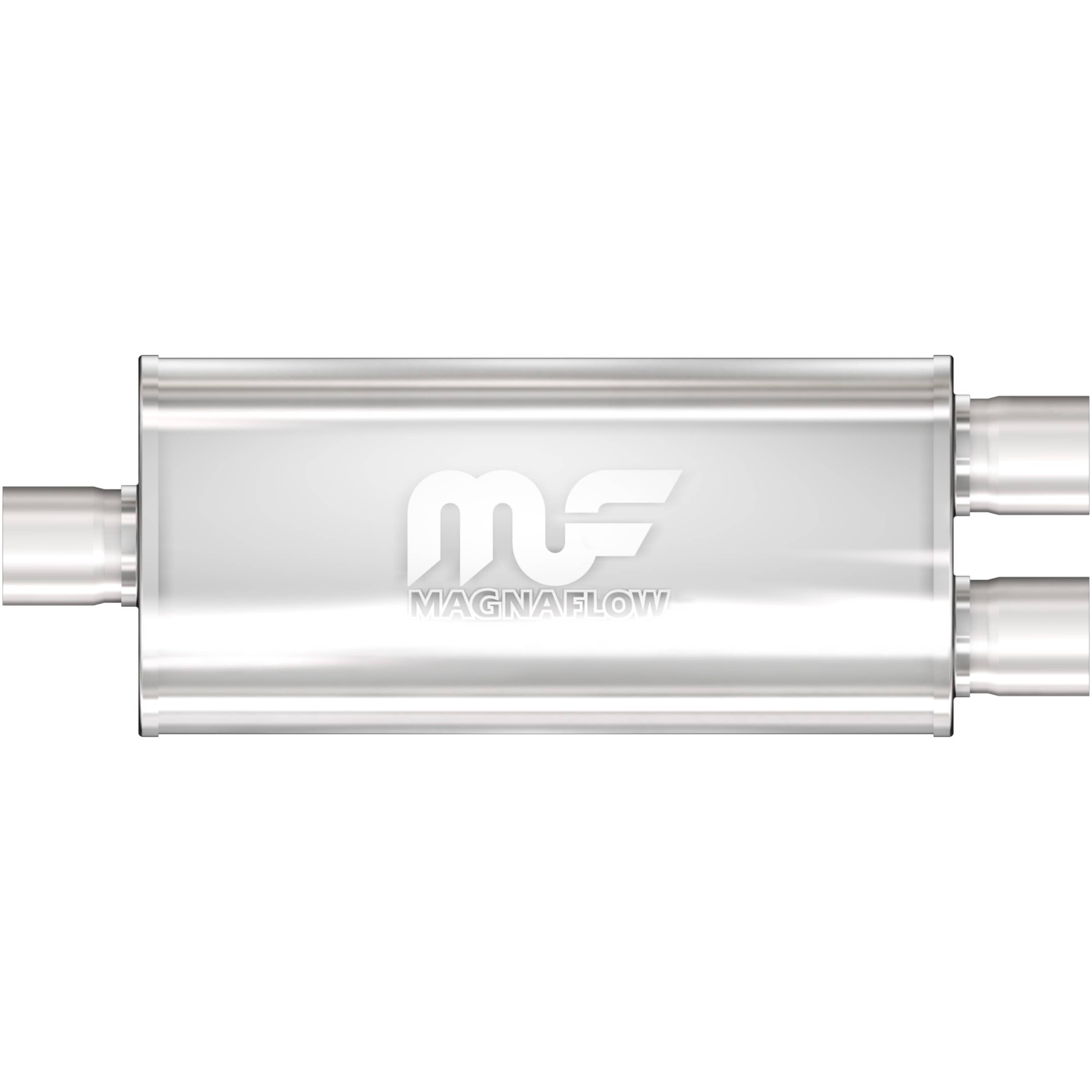 MagnaFlow Exhaust Products Exhaust MagnaFlow Exhaust Products 12268 - Straight-Through Performance Muffler; 2.5in. Center/Dual; 5x18x8 Body