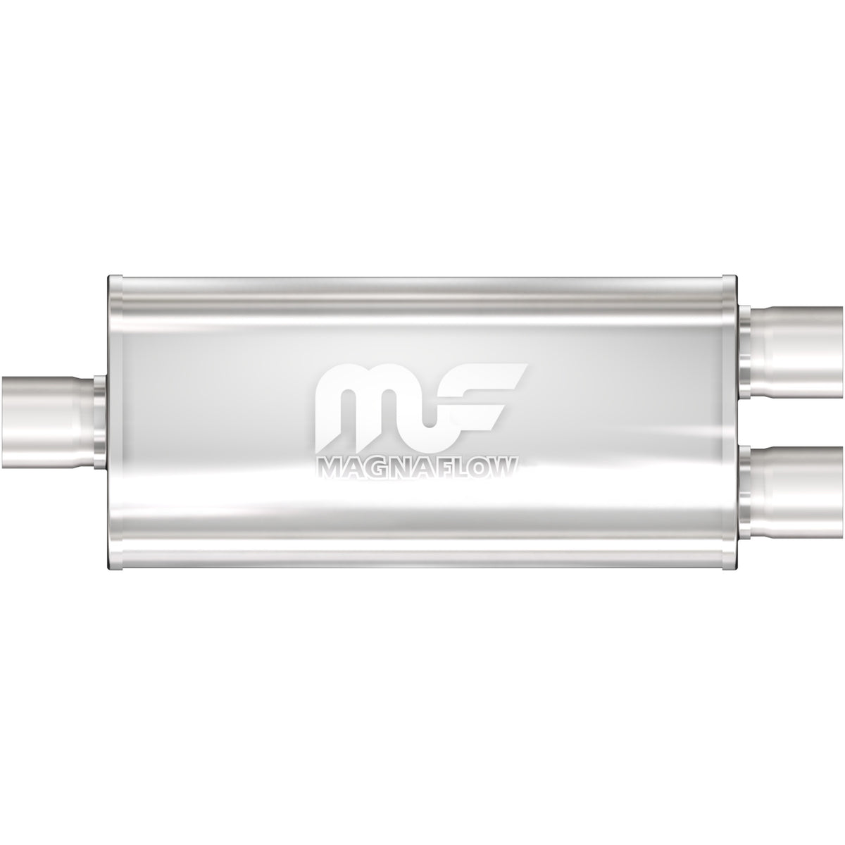 MagnaFlow Exhaust Products 12288 - Straight-Through Performance Muffler; 3/2.5in. Center/Dual; 5x18x8 Body 1