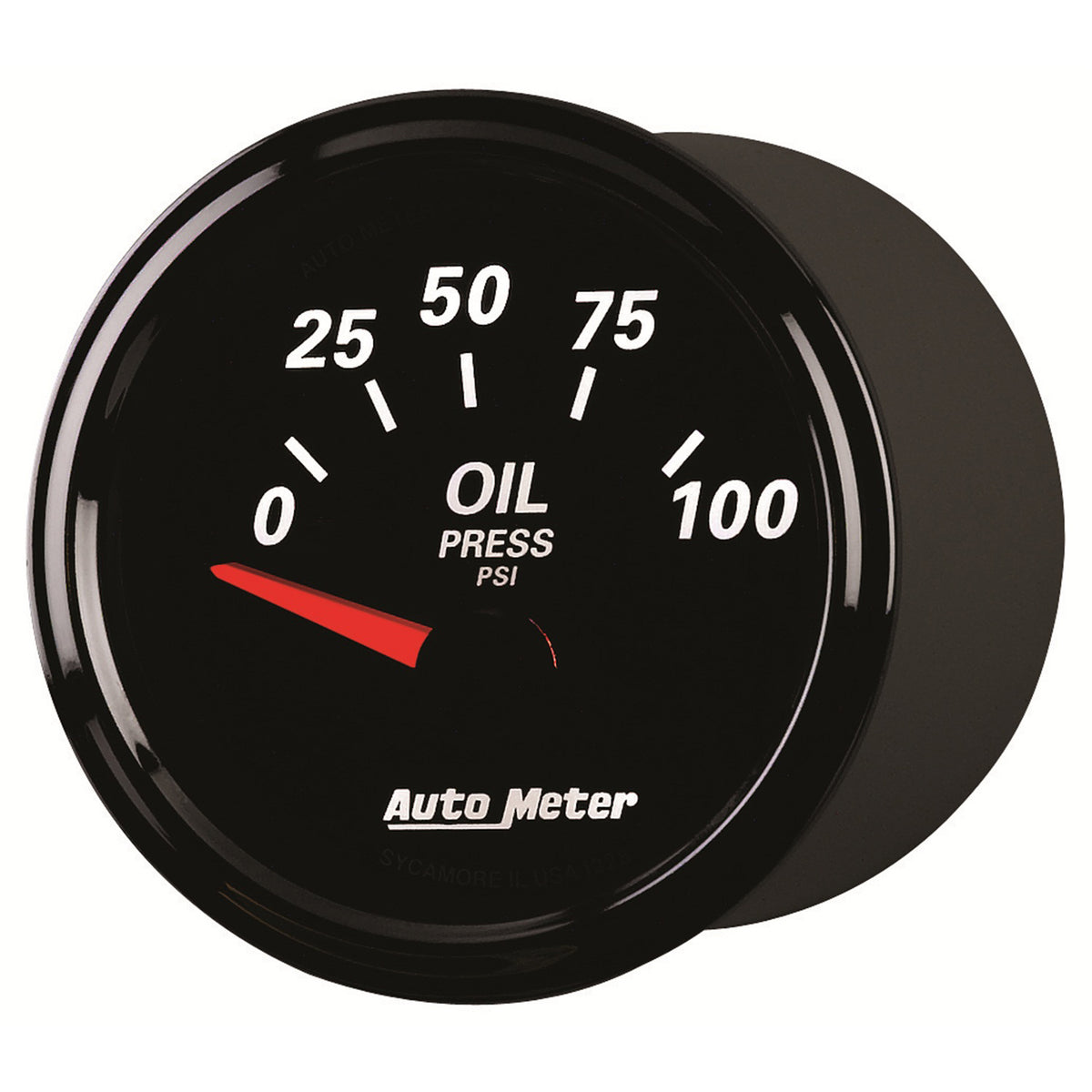 AutoMeter 1228 - GAUGE, OIL PRESS, 2 1/16", 100PSI, ELEC, DESIGNER BLACK II 4