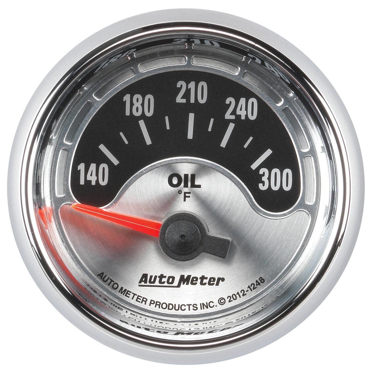 AutoMeter 1248 - GAUGE, OIL TEMP, 2 1/16", 300?F, ELEC, AMERICAN MUSCLE 3