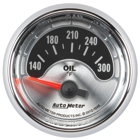 AutoMeter 1248 - GAUGE, OIL TEMP, 2 1/16", 300?F, ELEC, AMERICAN MUSCLE 3