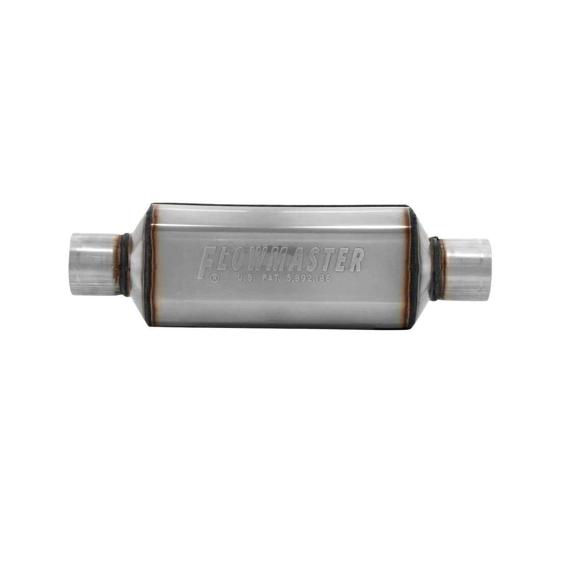 Flowmaster 12512304 - Super Hp-2 Muffler 304Ss Super Hp-2 Muffler 304Ss 2.50 Center Inch 2.50 Center Out Aggressive Sound Flowmaster 2