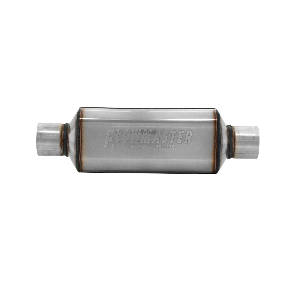 Flowmaster 12512304 - Super Hp-2 Muffler 304Ss Super Hp-2 Muffler 304Ss 2.50 Center Inch 2.50 Center Out Aggressive Sound Flowmaster 2