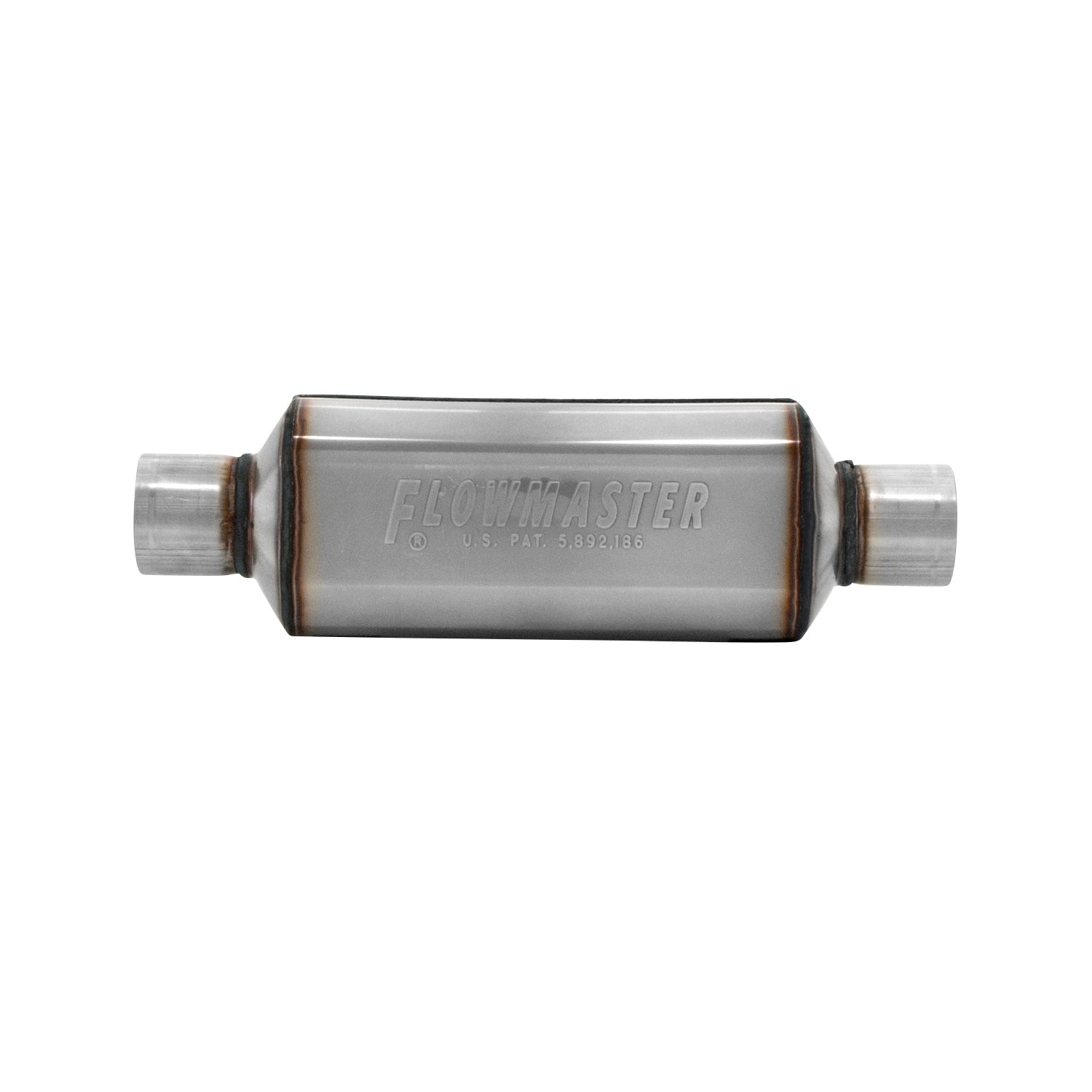 Flowmaster 12512304 - Super Hp-2 Muffler 304Ss Super Hp-2 Muffler 304Ss 2.50 Center Inch 2.50 Center Out Aggressive Sound Flowmaster 2