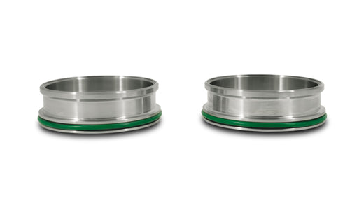 Vibrant Performance 12558 HD Clamp Stainless Weld Ferrules with O-Rings for 4.00" O.D. Tubing